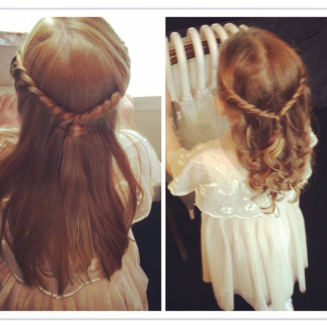 Flower girl hair , #weddinghair #flowergirl #weddings #hairupdos #lovehair