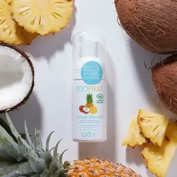 Douce mousse nettoyante visage - Ananas coco
