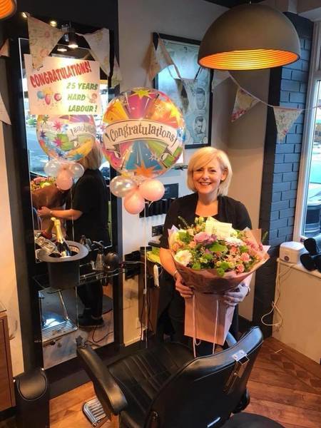 Our lovely Jane got surprised this morning by not knowing she'd worked here for 25 years today  Thanks for all your hard work. YOU'RE AMAZING ♥️
