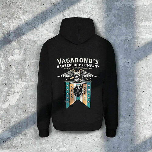 Vagabond's Skull Eagle Hoodie (Black)