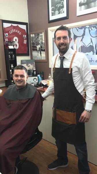 New work uniform . Funniest insult wins a tin of barber's lounge product. Winner to be picked 9:00 am Tuesday . Give me your best 