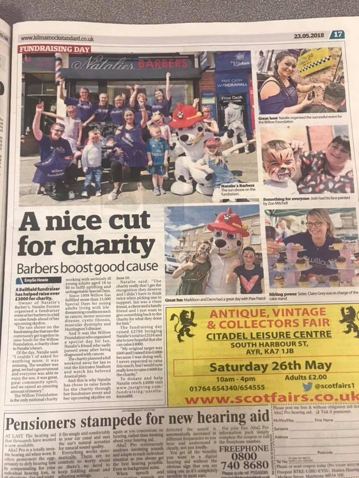 Our fundraising day is in the standard 