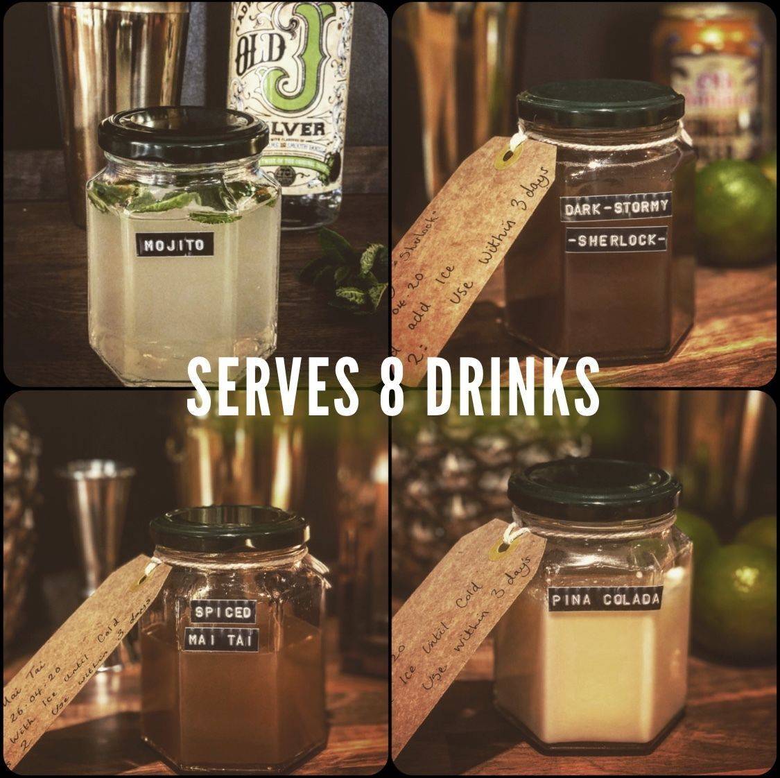 Party pack of 4 (serves 8)