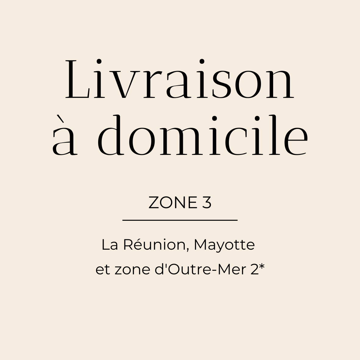 Livraison - ZONE 3 (voir description)