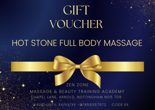 Gift Voucher - Hot Stone Full Body Massage 