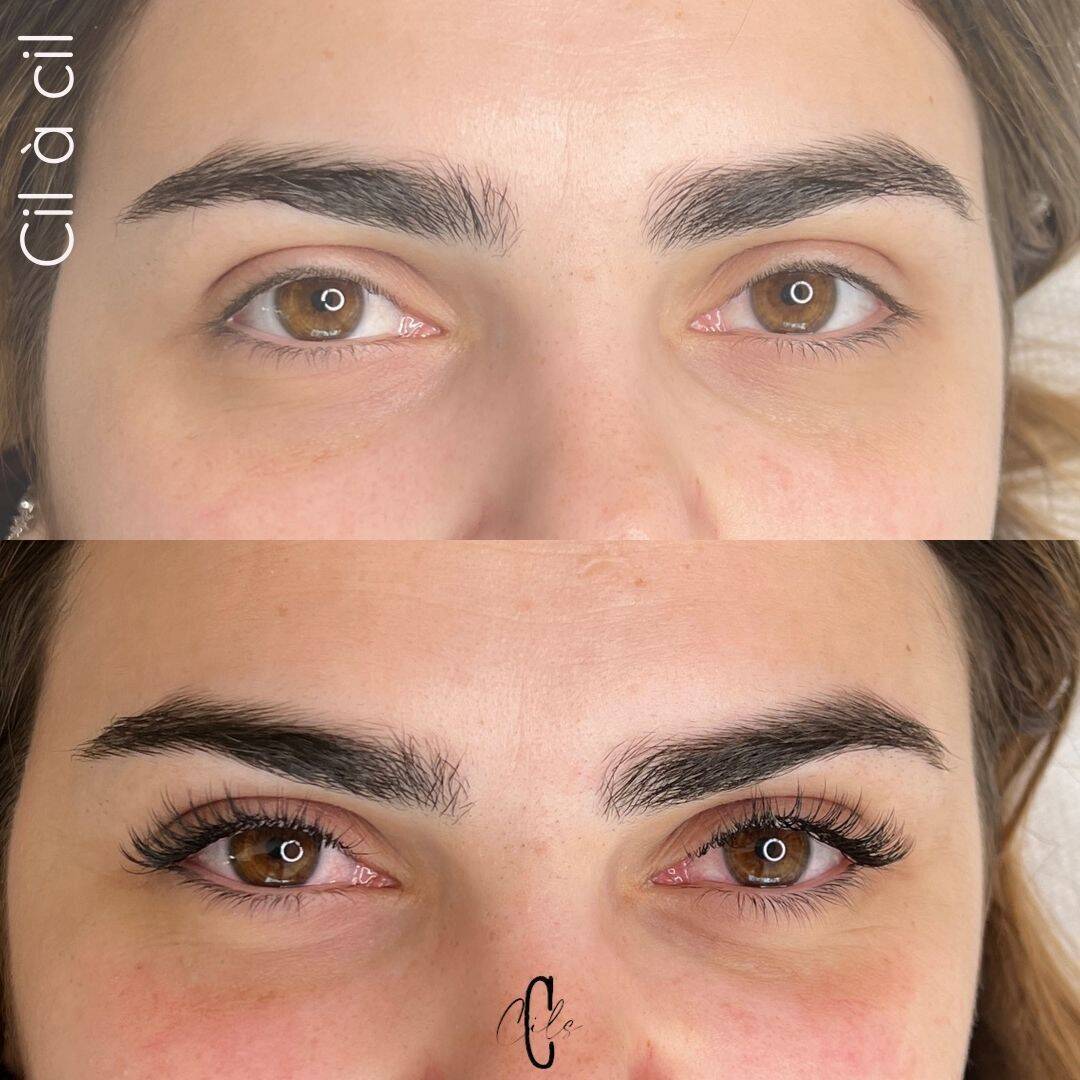 Cil à cil: Une extensions collée sur chacun des cils naturels pour un effet mascara: des cils plus longs, courbés et bien disciplinés