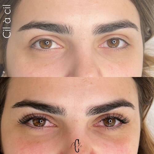 Cil à cil: Une extensions collée sur chacun des cils naturels pour un effet mascara: des cils plus longs, courbés et bien disciplinés