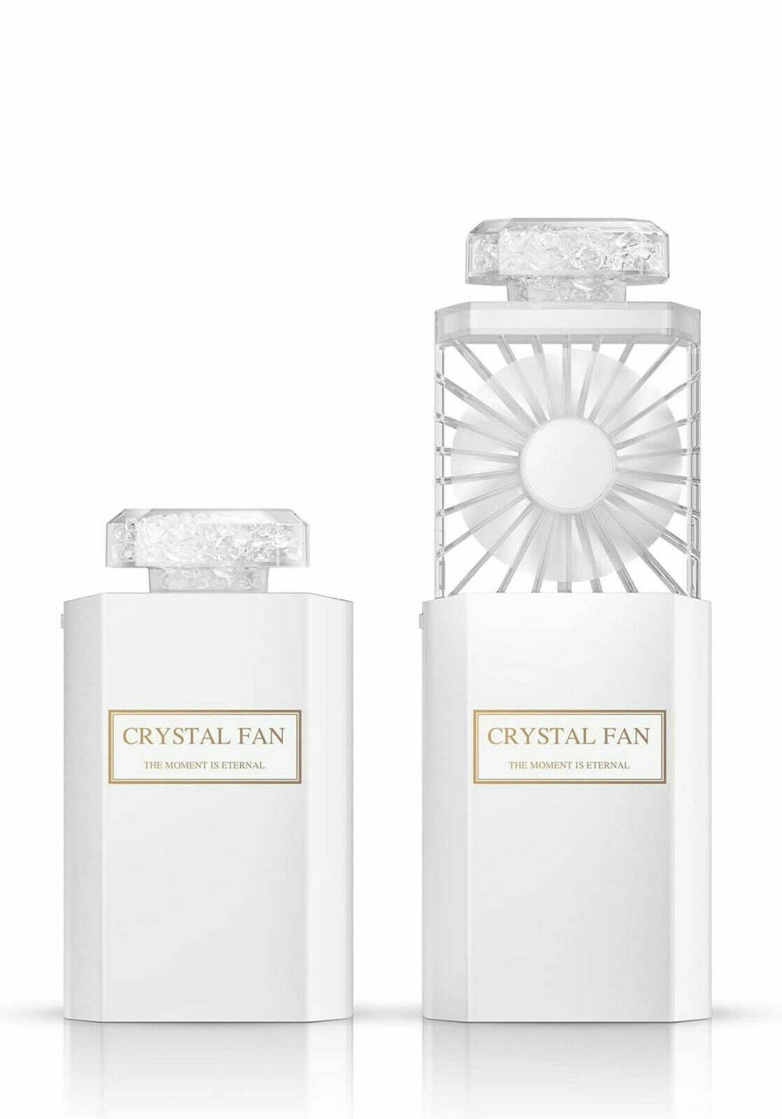 Stone Crystal Fan Pure White