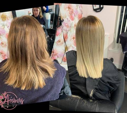 Before and after from tonight .. soft colourmelt 