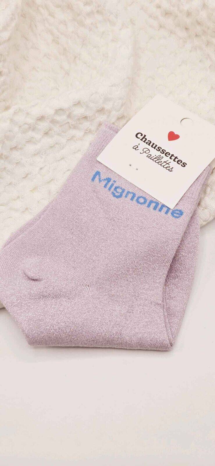 Chaussettes à Paillettes Mignonne