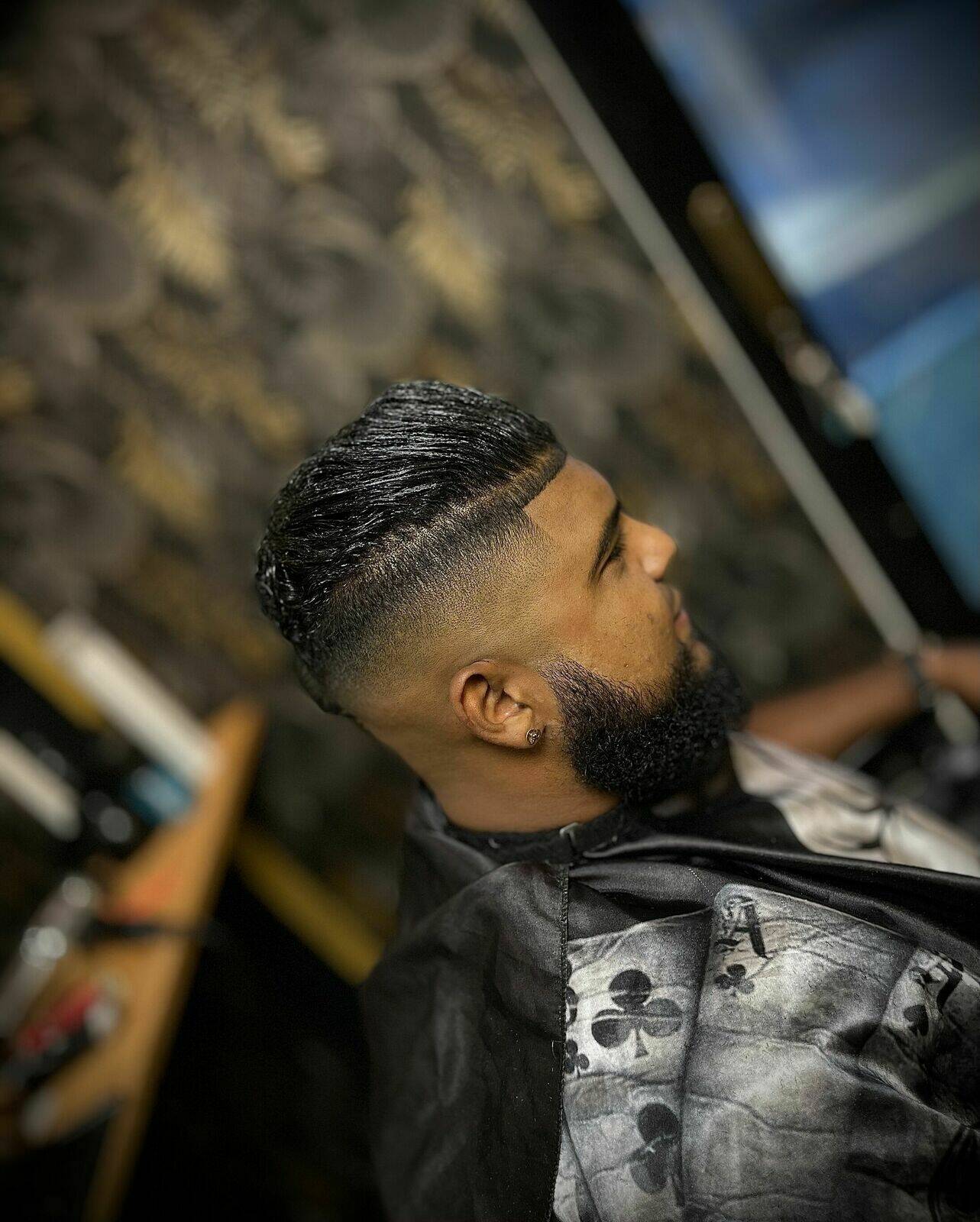 Dégradé au rasoir +Barbe