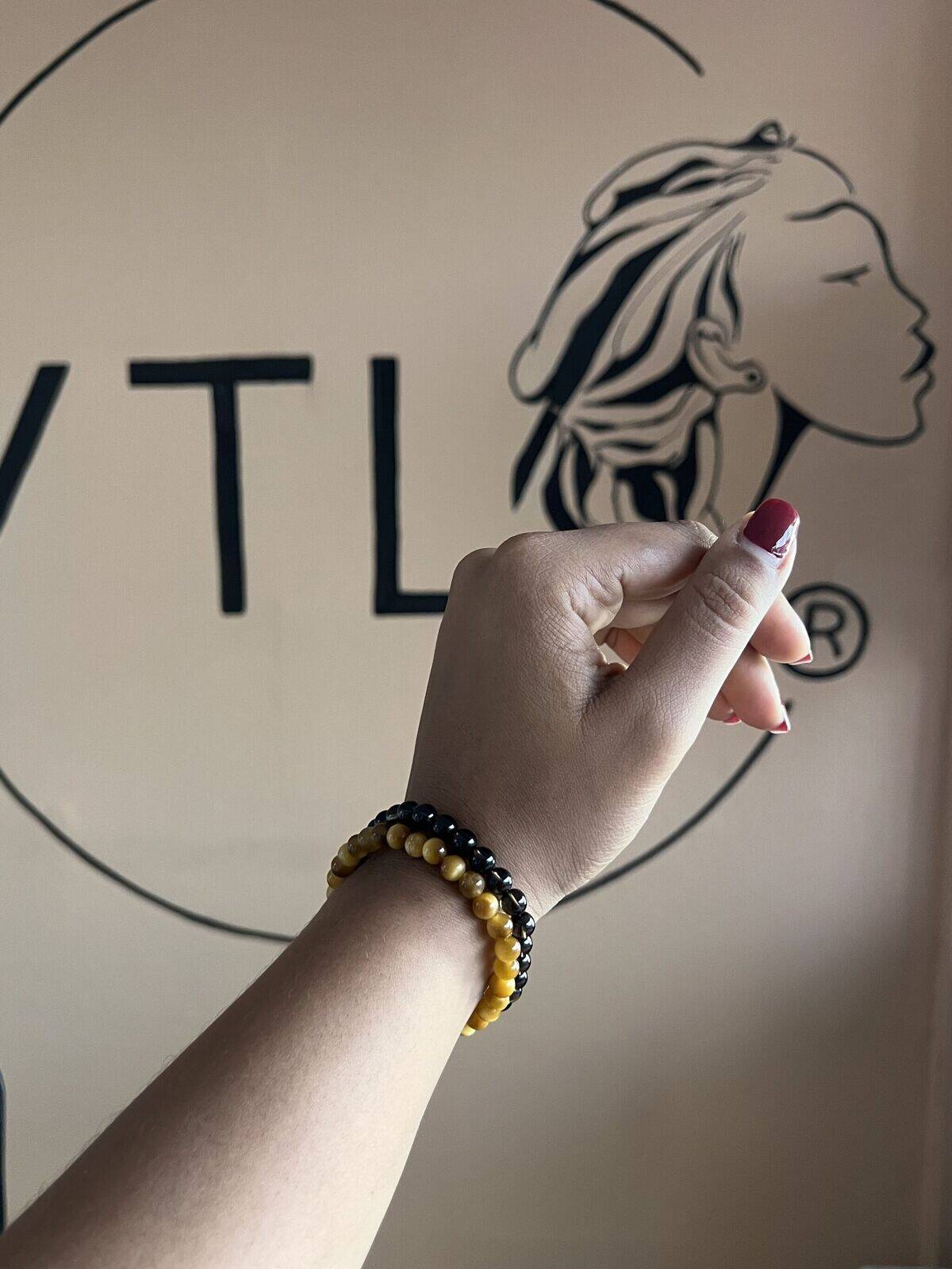 Bracelet œil de tigre fin 