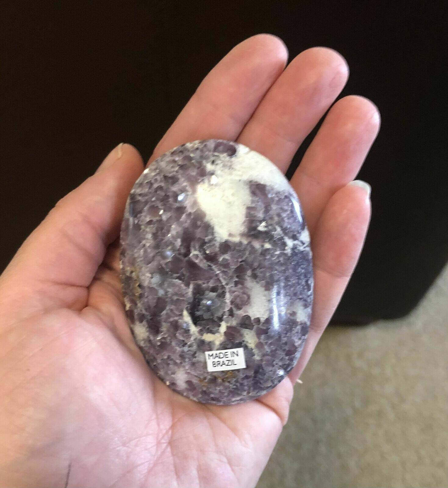 Lepidolite palmstone