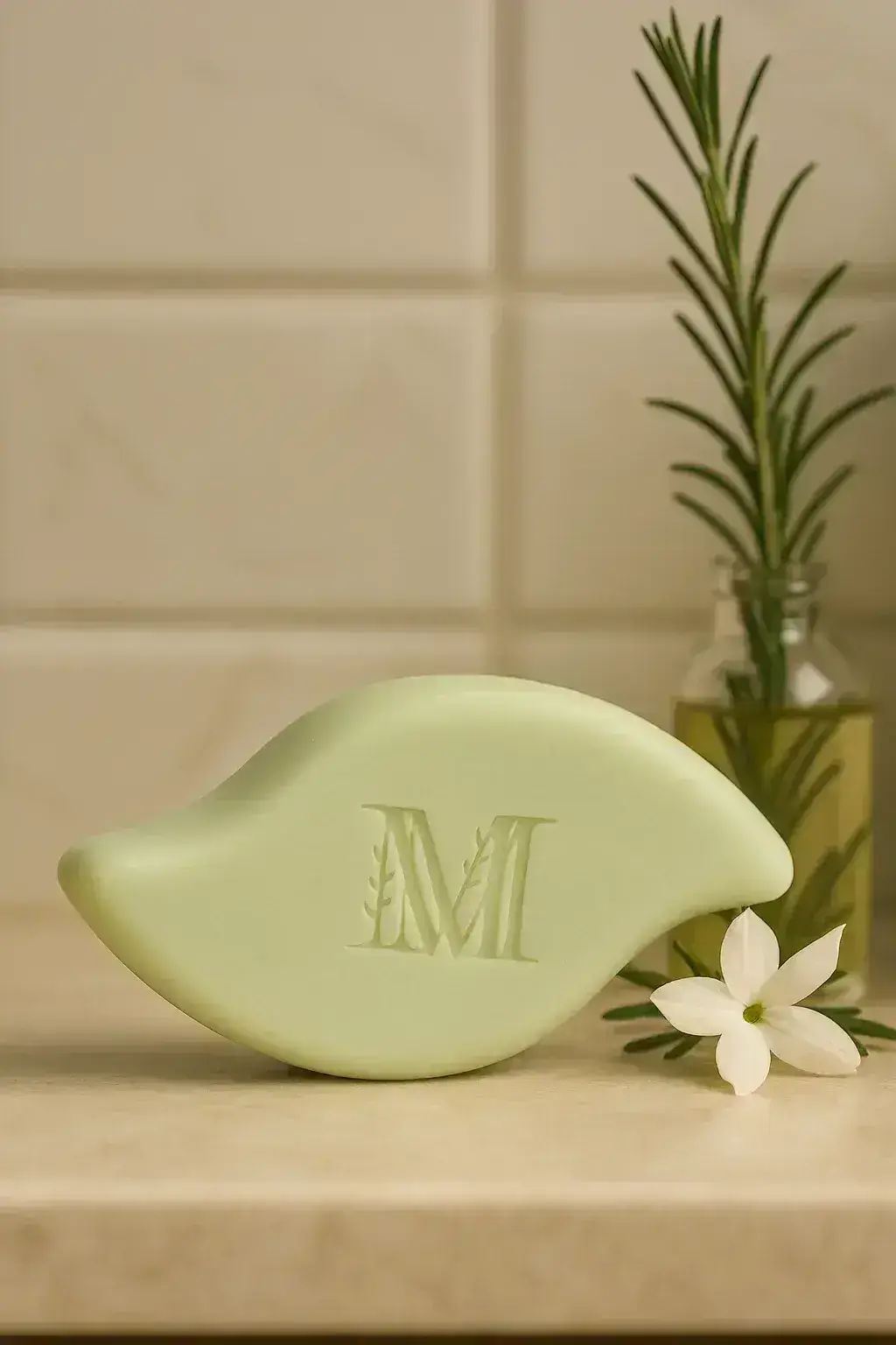 Shampoing solide régulateur sans sulfate - Anti Cheveux gras - fleurs de jasmin