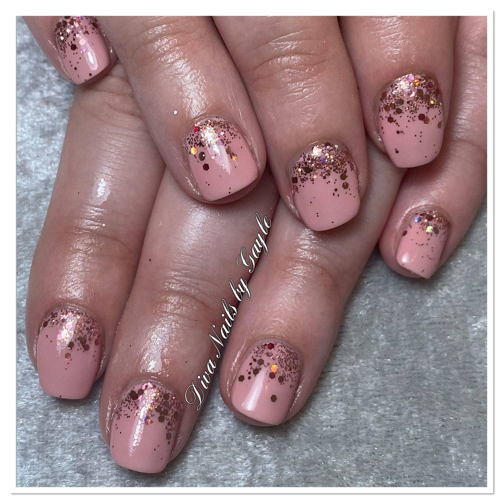 Calla Lilly with Rose glitter