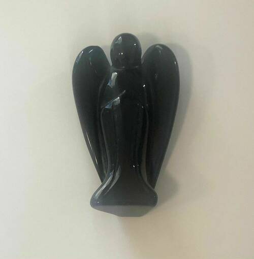 Black obsidian angel
