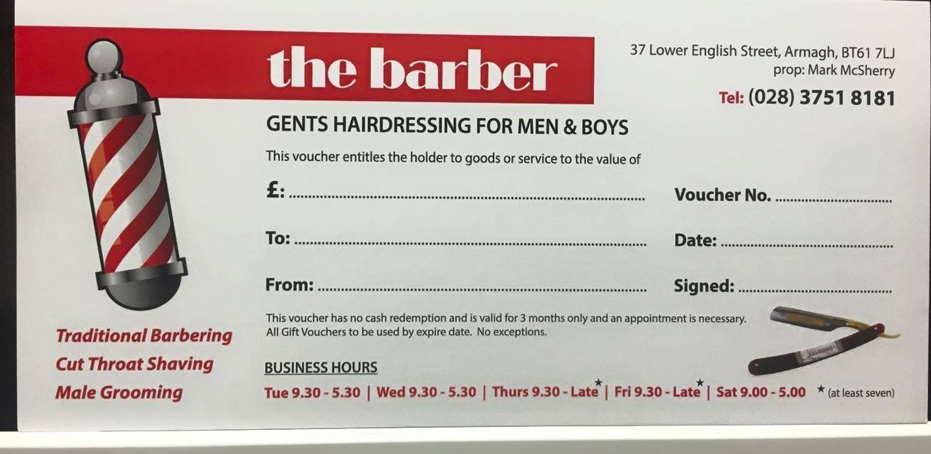 GIFT VOUCHERS for all occasions 