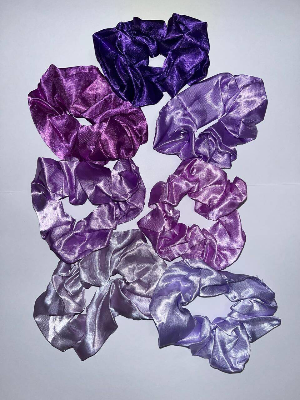 Chouchou en satin - Violet