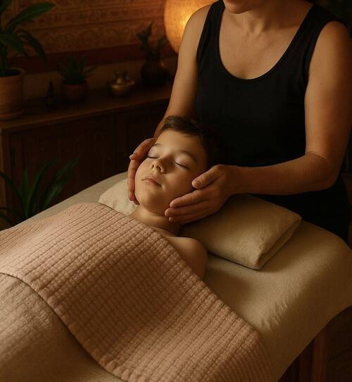 Massage Shanta Bala, apaiser l’enfant en douceur