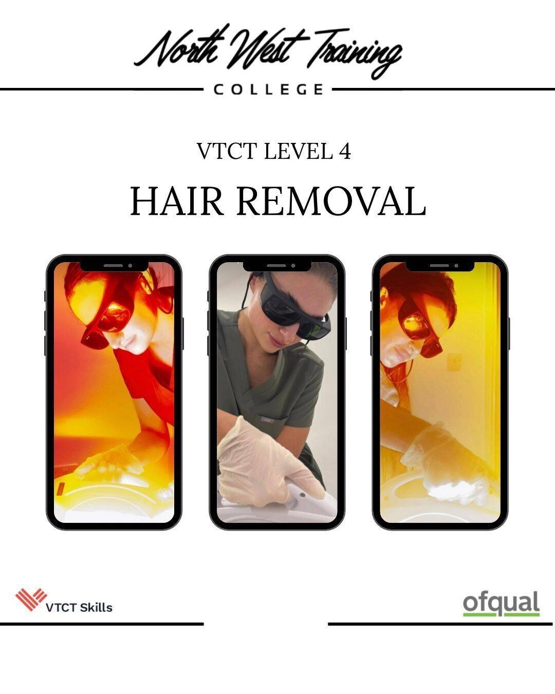 Vtct Level 4 Laser hair removal laser and IPL £990 deposit 