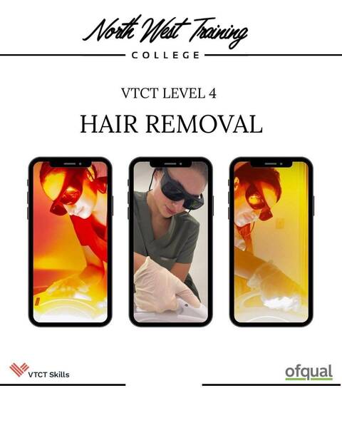 Vtct Level 4 Laser hair removal laser and IPL £990 deposit 