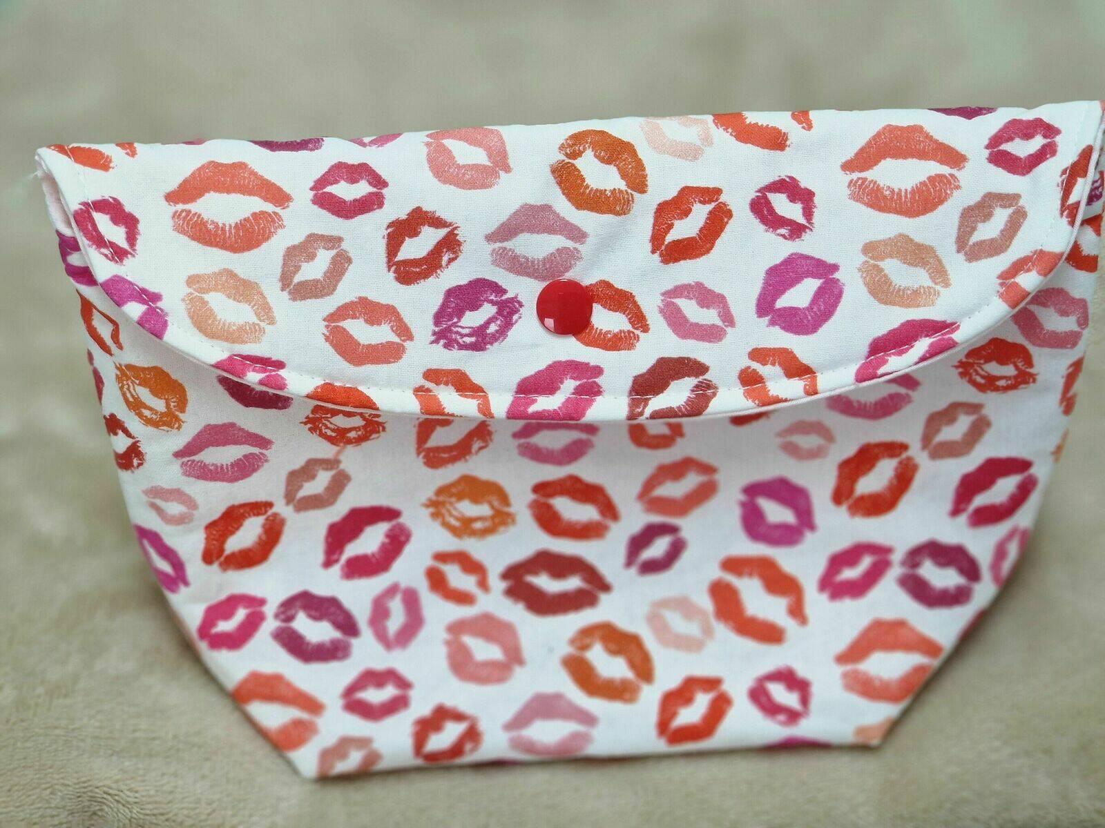 Trousse/ pochette molletonnée Bisous