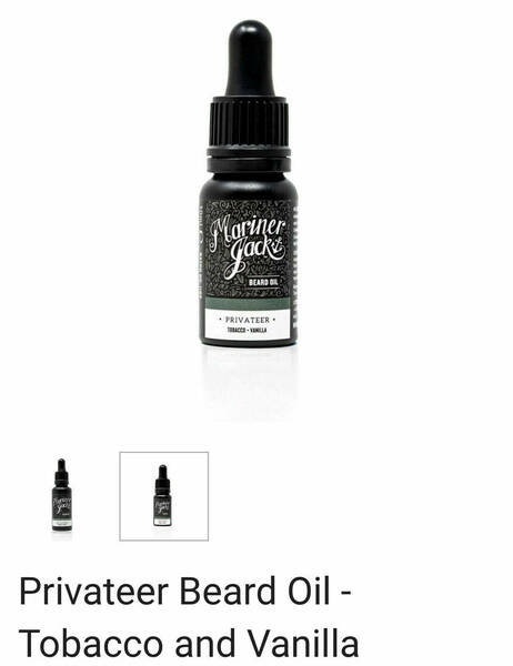 Beard Oil Privateer (inc uk Postage )