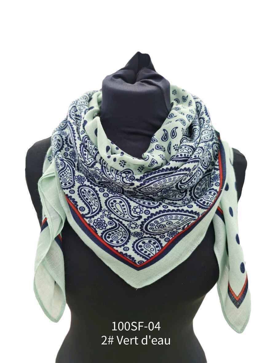 Foulard carré Vert d'eau