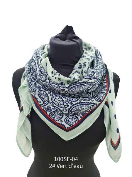 Foulard carré Vert d'eau