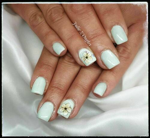 Remplissage Gel et foil fleurs 