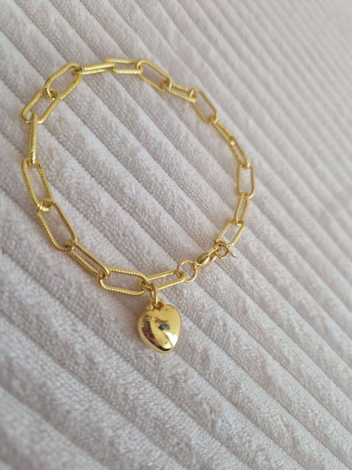Bracelet doré Coeur