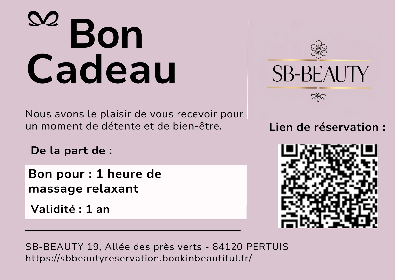 Massage relaxant énergétique chinoise 1h