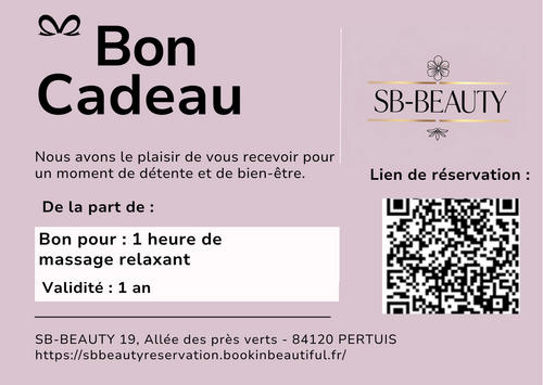 Massage relaxant énergétique chinoise 1h