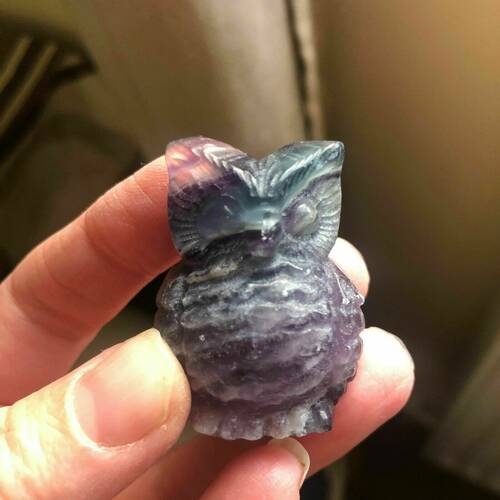 Fluorite owl's