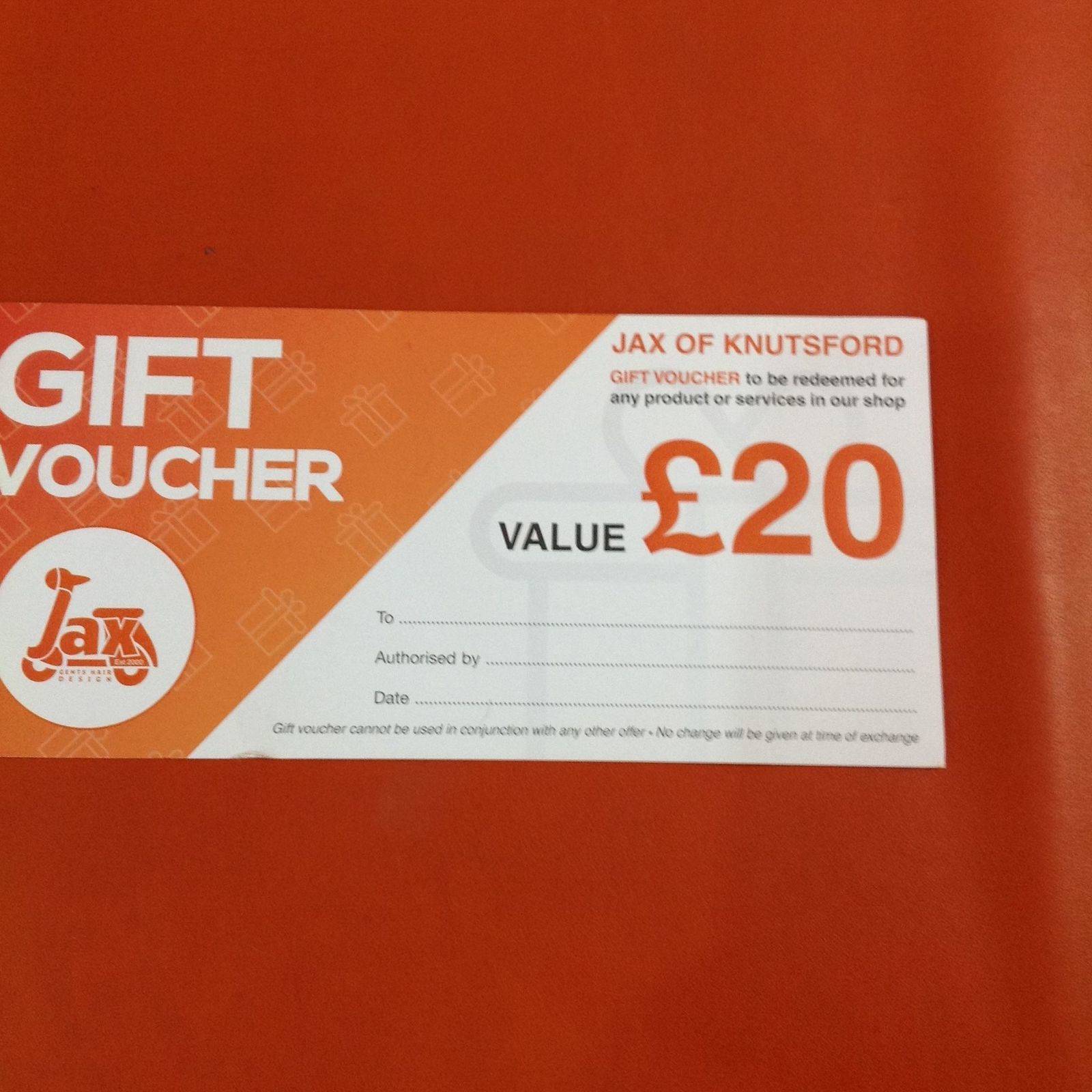 JAX gift vouchers