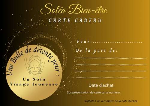 Carte cadeau Soin visage Jeunesse 