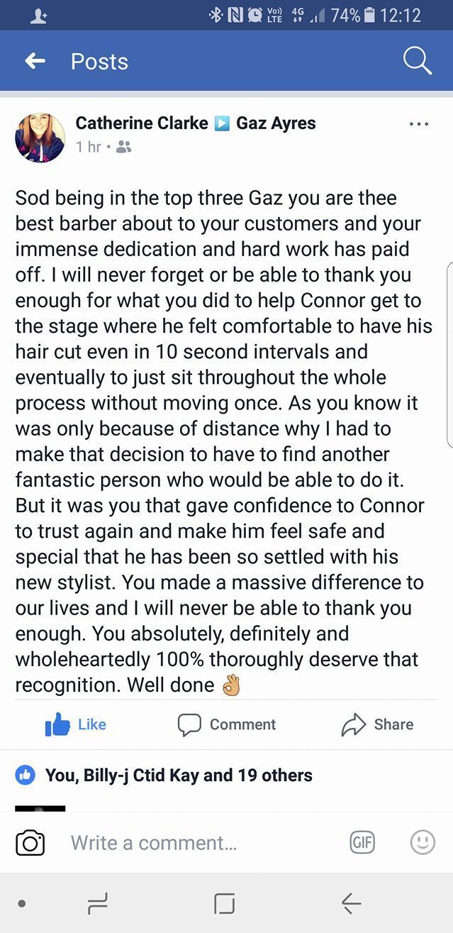 lovely word from one of our customers.