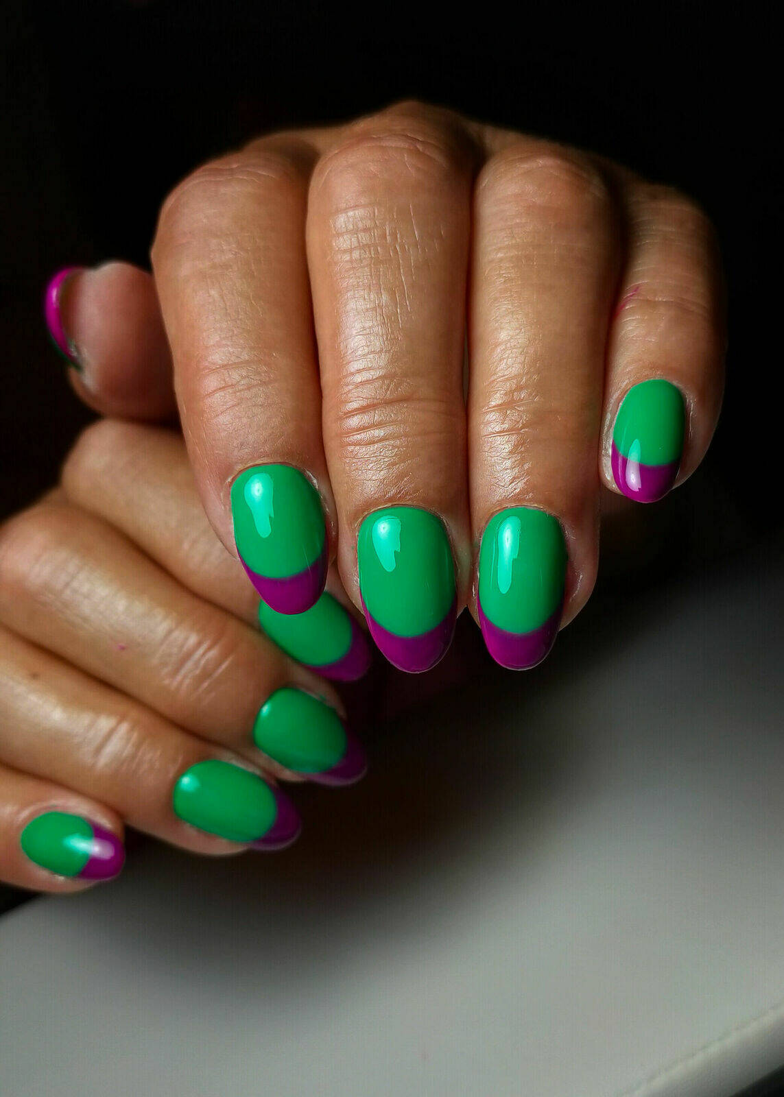 Manucure gel nail art simple