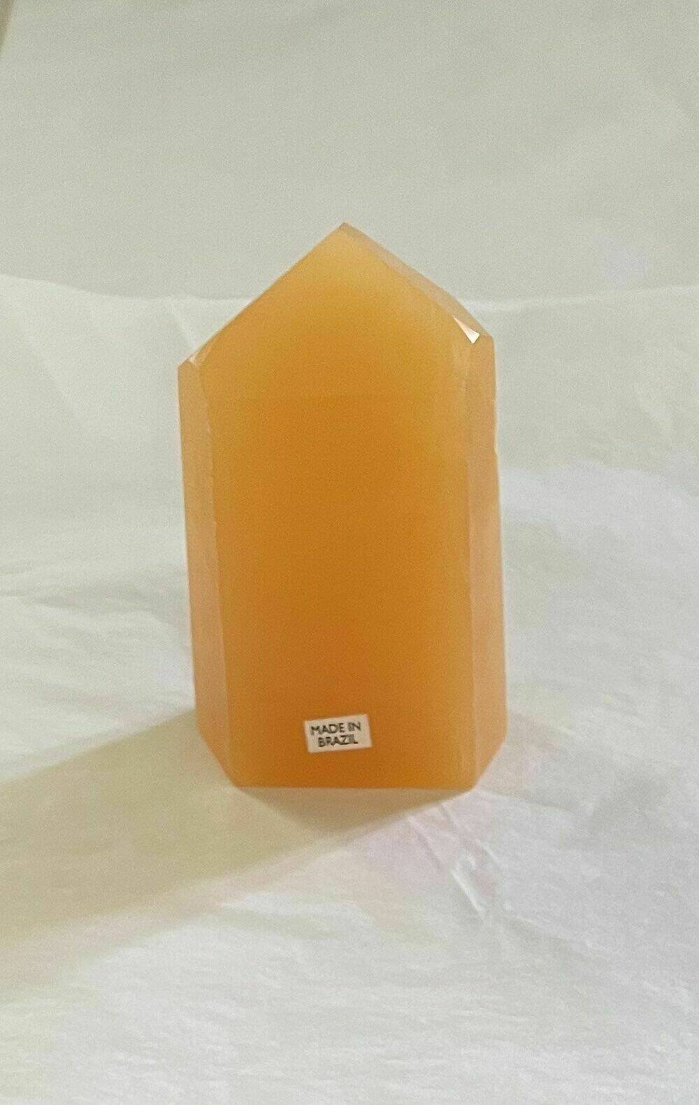 Orange calcite tower 6