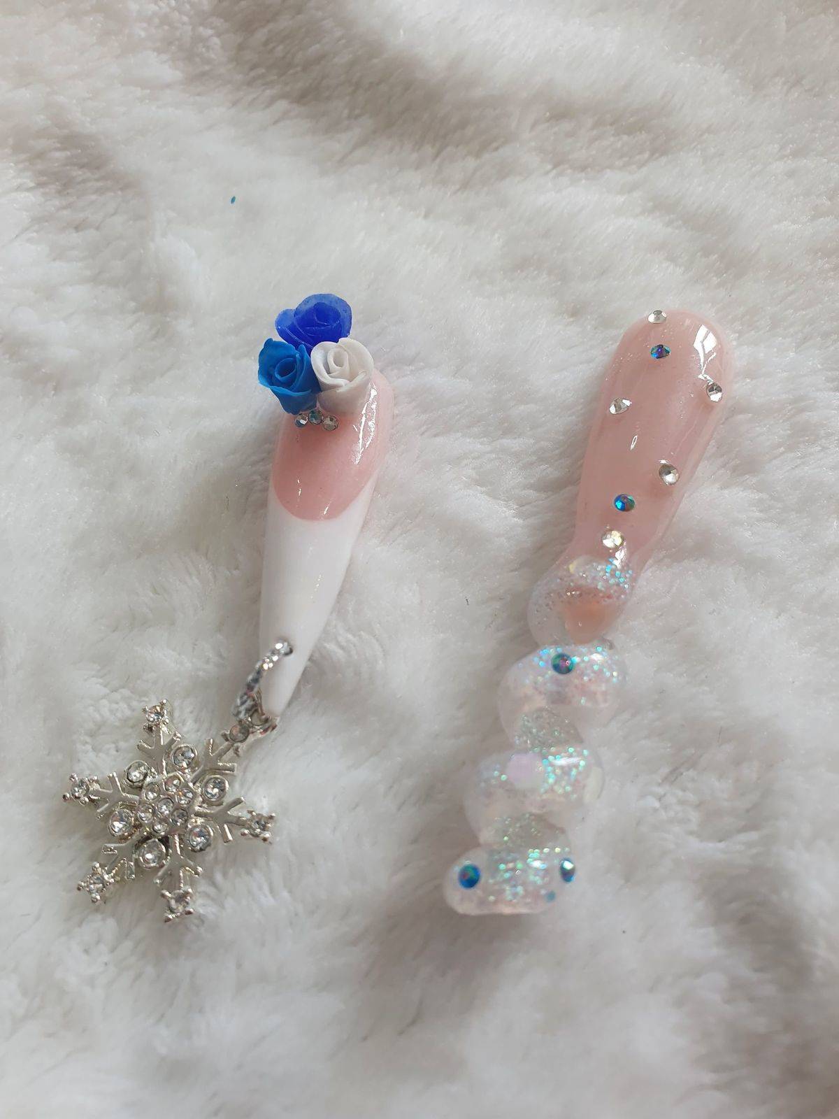 Spiral and Charm nails