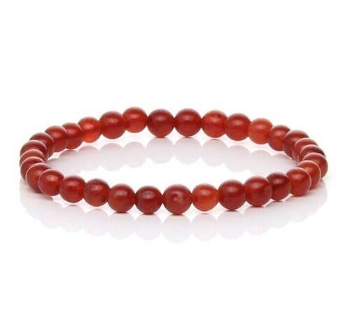 BRACELET perles lisses 8 mm - CORNALINE