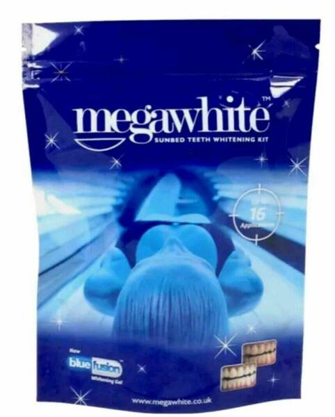 Megawhite sunbed teeth whitening kit