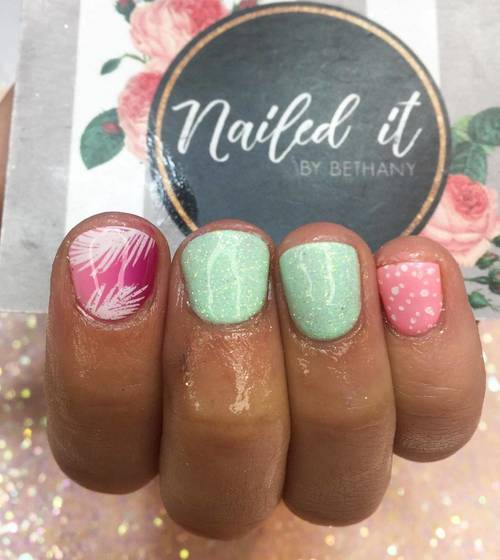 Mint & pink is always a good combo!