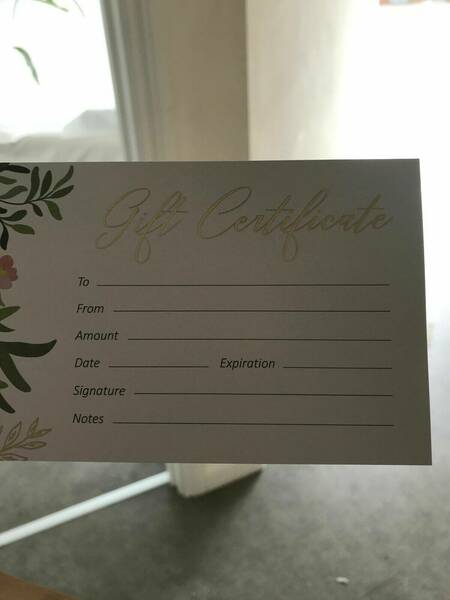 Gift voucher