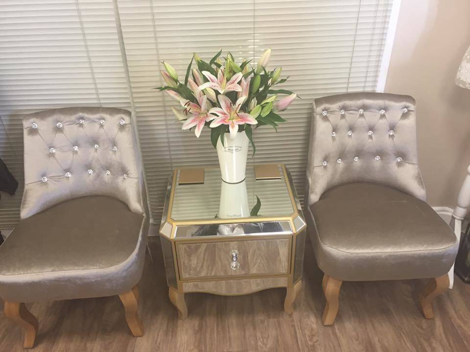 A sneaky peak at our little waiting area...