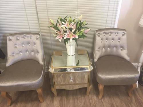 A sneaky peak at our little waiting area...