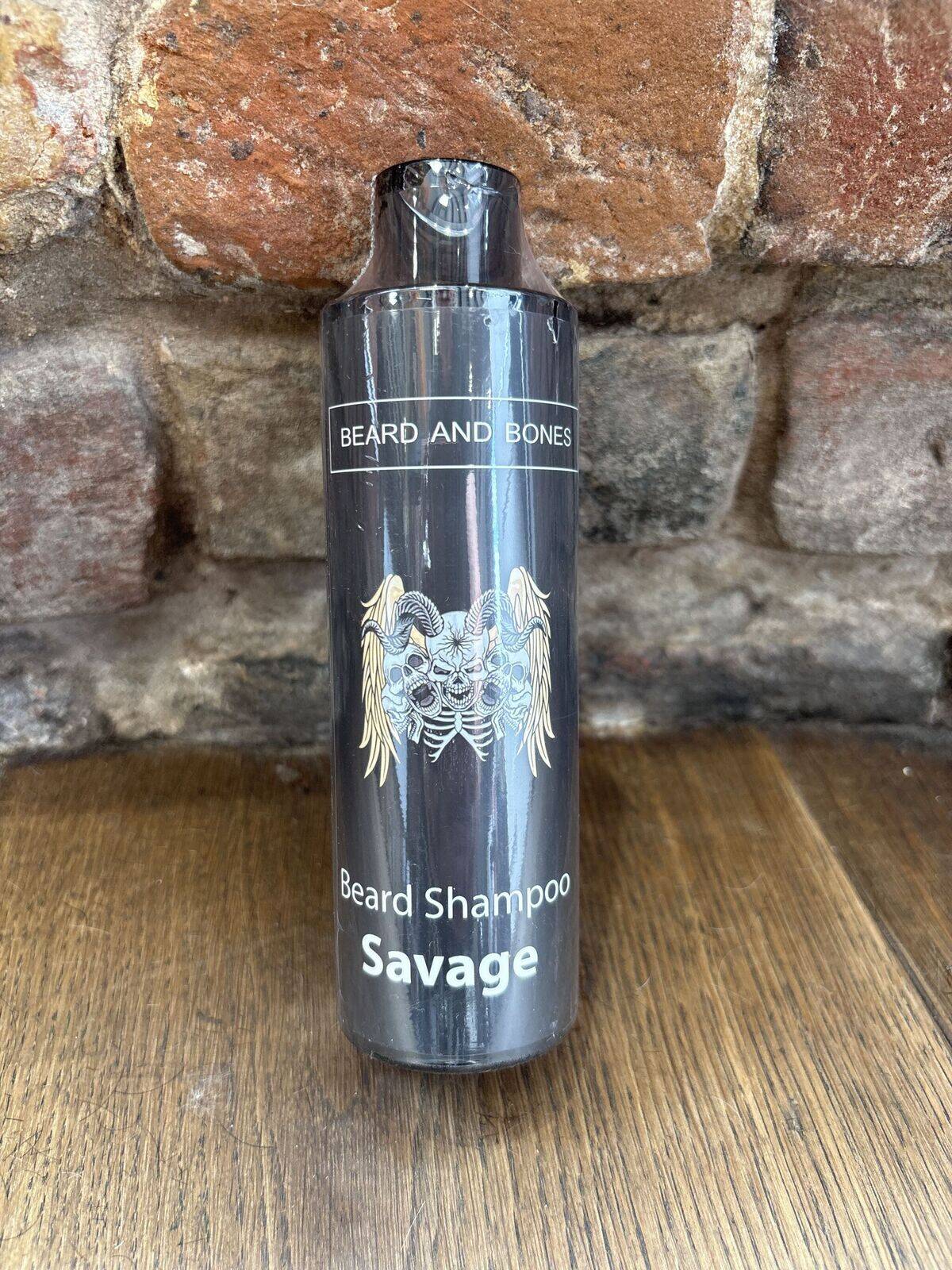 Beard and bones (savage) beard shampoo