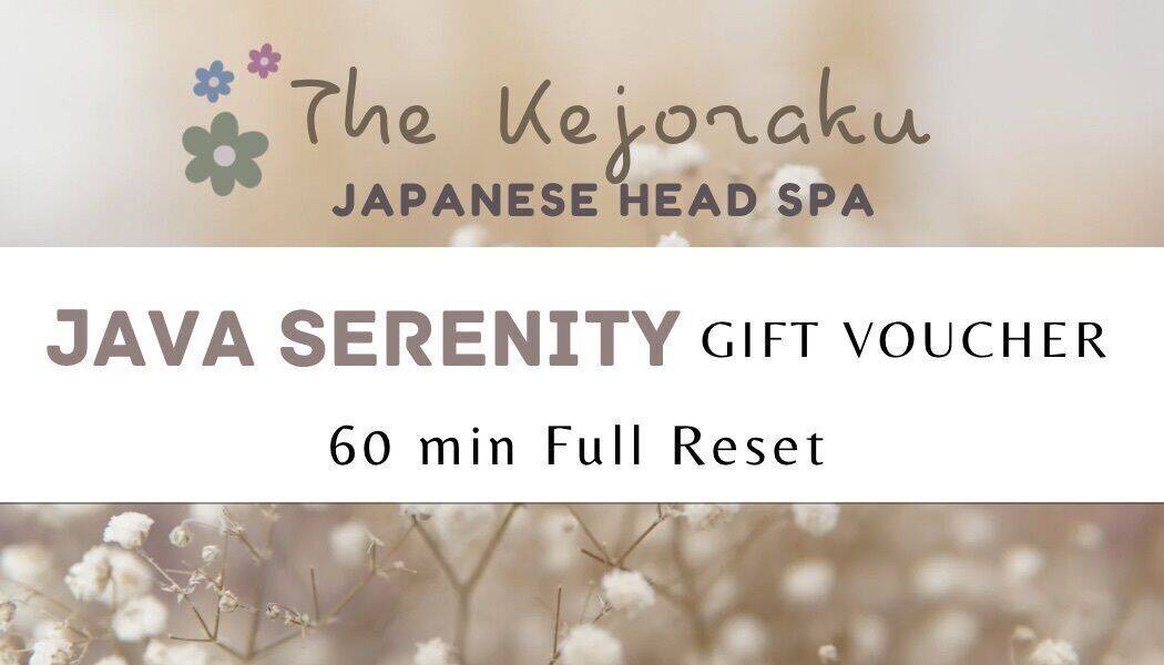 Java Serenity | 60 min — Gift Vouchers