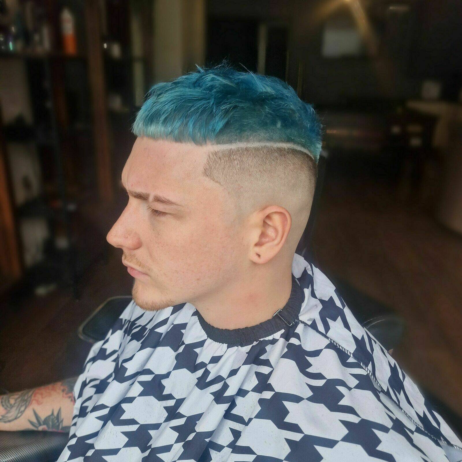 High Skinfade and Line Pattern By Paige 