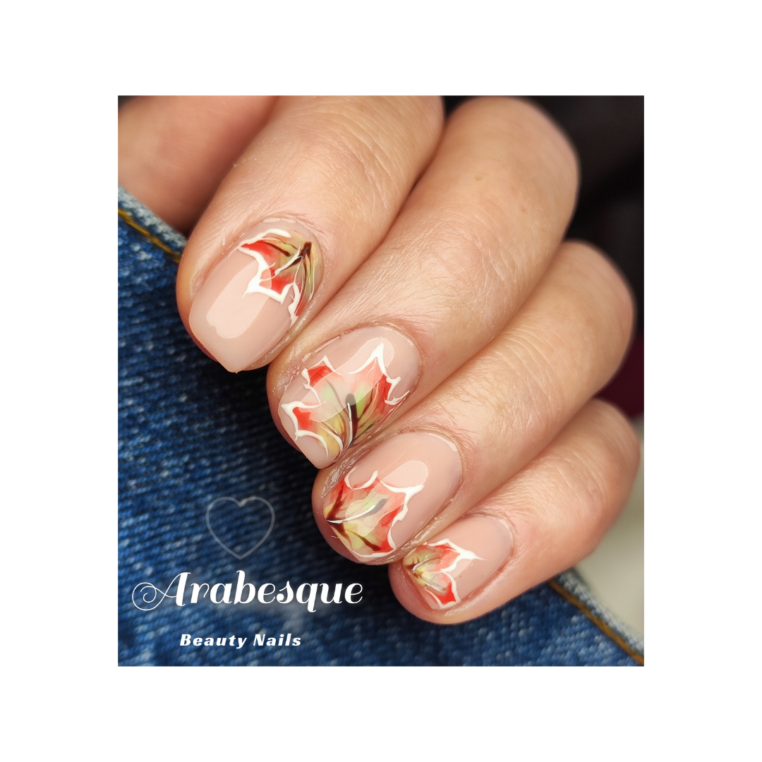 Gainage et nail art à main levée 